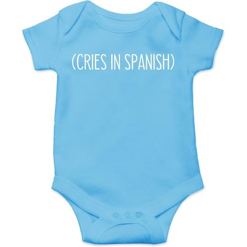 CBTwear Cries in Spanish - Ropa de bebé - Divertidos trajes para recién nacidos para niños y niñas