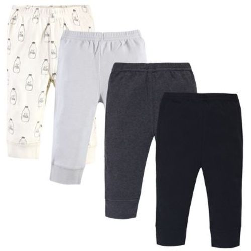 Touched by Nature Basics Infant Baby Organic Cotton Pants 4-Pack, Creamy Dream, 0-3 Months