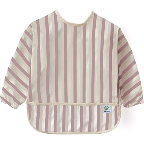 ARI MES Baby Bibs With Sleeves Waterproof Toddler Smock Bib Feeding