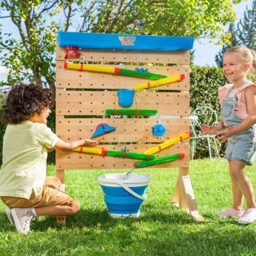 Playhouse Waterwall - Sensory Water Table | Wooden Waterfall Play Table with 27 Accessories | Educational Toy for Kids Ages 3+