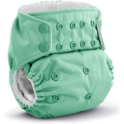 Kanga Care Rumparooz Cloth Diaper Reusable One Size Pocket Diaper with patented Inner Double Gusset 2 pcs Microfiber Insert Soaker (6-40+ lbs) - Sweet