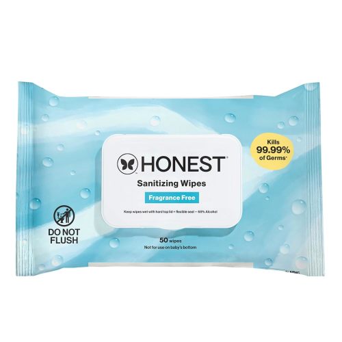 The Honest Company Fragrance-Free Sanitizing Alcohol Wipes - Fragrance Free
