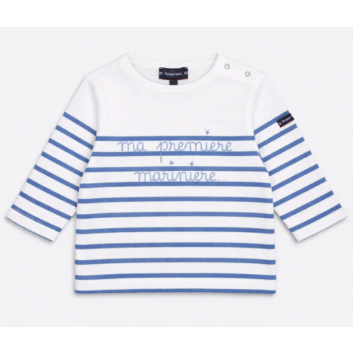 Baby striped Breton shirt - cotton