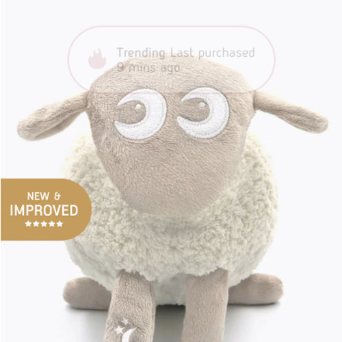 ewan Deluxe | baby shushing sleep sheep | beige