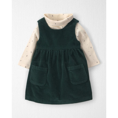Baby Girl 2-Piece Organic Cotton Corduroy Jumper Set - Little Planet | Carter's