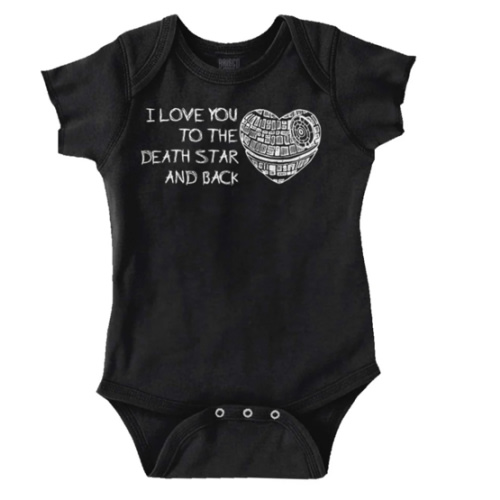 Love To Death Star And Back Romper Bodysuit | Brisco Baby