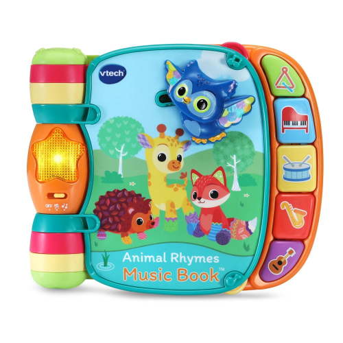 VTech Animal Rhymes Music Book™ with Lights & Sounds for Infants - English Version, 3+ Months - Walmart.ca