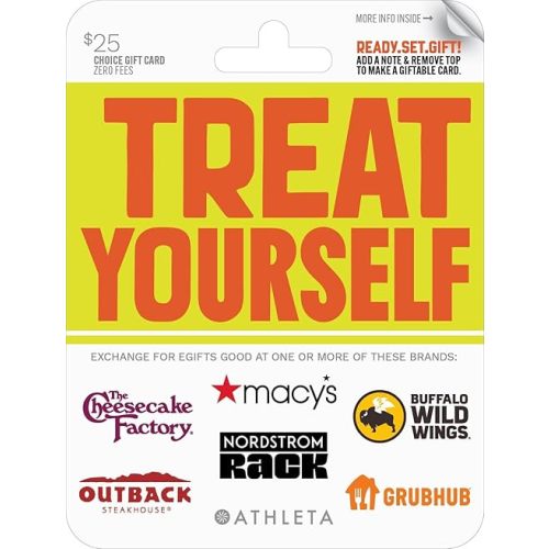 One4all Treat Yourself Physical Gift Card - $25