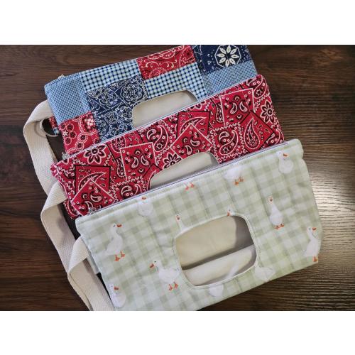 Custom Handmade Quilted Baby Wipes Pouch: Diaper Bag Organizer