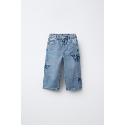 BUTTERFLY STRAIGHT JEANS - Light blue | ZARA United States
