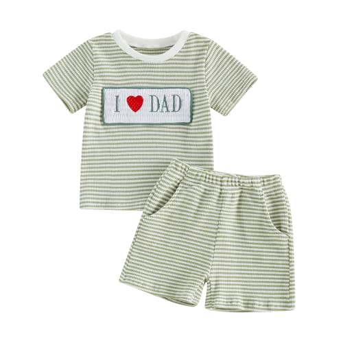 Toddler Baby Boy Summer Clothes Mamas Boy/Daddys Boy Short Sleeve T-Shirt Shorts Set Cute Aunties Boy Clothes
