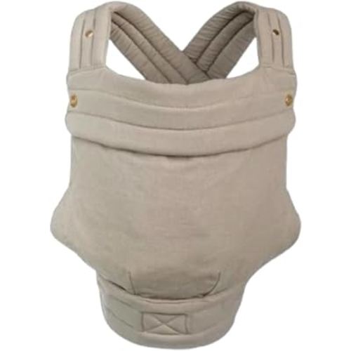 Mabē Monarch Ergonomic Baby Carrier - Premium Cotton Soft Structured Infant Carrier with Hip Healthy Design, 3 Carry Positions for Newborn to Toddler (7-35lbs) (Stone Sage)