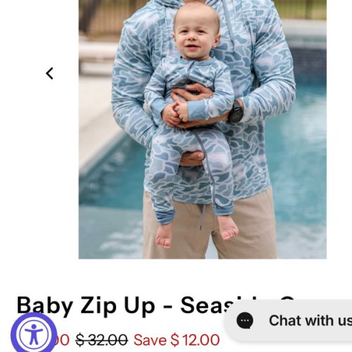Baby Zip Up - Seaside Camo – BURLEBO