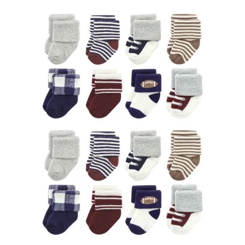 Hudson Baby Cotton Rich Baby Terry Socks 16-Pack