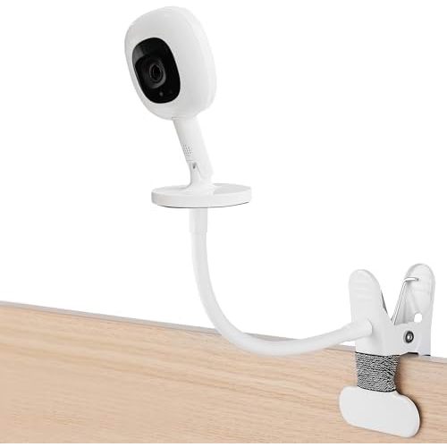 iTODOS Baby Monitor Mount Compatible with Nanit Pro Smart Baby Monitor & Flex Stand Baby Monitor, 8inches Flexible Arm Monitor Mount,Attach Your Baby Cam Wherever You Like-1pack