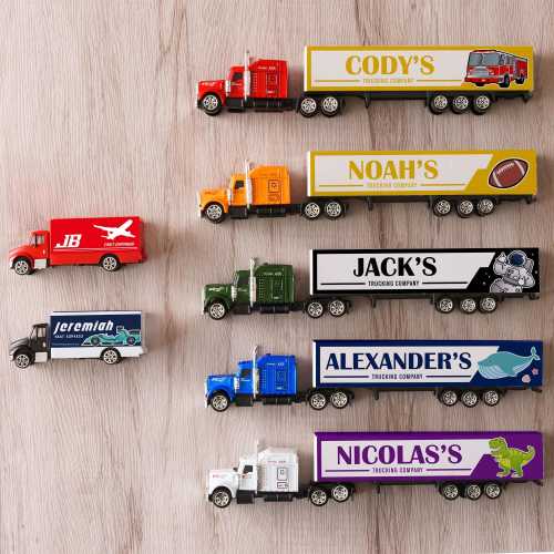 Personalized Toy Truck, Baby Boy Gift, Gifts for Boys and Girls, Custom Toy truck, Toy Truck with name, Birthday Gift for kids, Baby Gifts