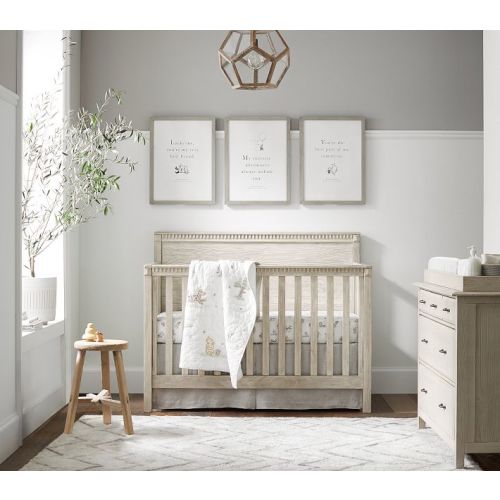 European Linen Crib Skirt
