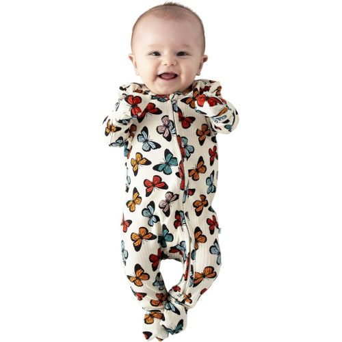 Posh Peanut Convertible Baby Sleepers - Girls Footless Baby Pajamas with 2 Way Zipper for Easy Diaper Changes