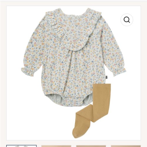 2-Piece Baby Girls Tiny Floral Bubble Romper Bubble Romper and Tights – Gerber Childrenswear