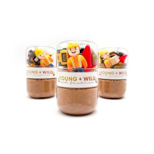 Construction Grab & Go Dough Jar