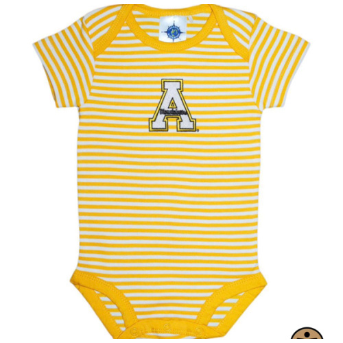 APP | App State Infant Striped Bodysuit | Alumni Hall