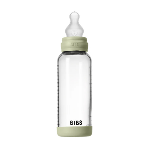 Baby Glass Bottle Set 8oz Silicone - Sage – Bibsworld store US