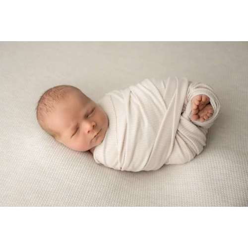 Jersey Swaddle - Ribbed Beige