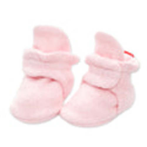 Zutano Cozie Fleece Stay-On Baby Bootie Slipper - Baby Pink