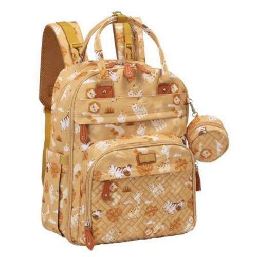 BabbleRoo Diaper Bag Backpack Stylish Hands-Free Baby Bag with Changing Pad, Stroller Straps & Water-Resistant