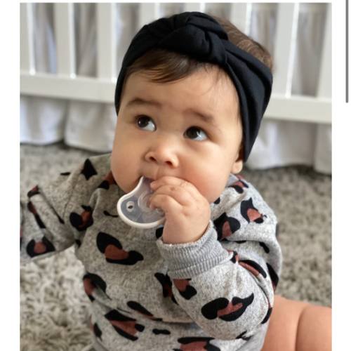 Black : Retro Knot Headband – Turbans For Tots