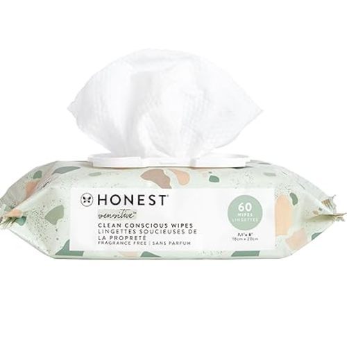 The Honest Company Hypoallergenic Multi-Use Baby Wipes for Sensitive Skin, Geo Mood, 288 Count