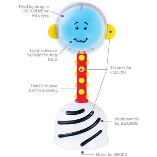 NogginStik Developmental Light-Up Rattle for Infants up to 12 months