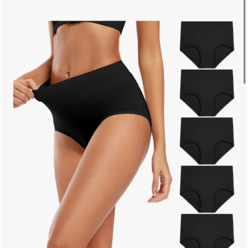 Molasus Women's High Waist Cotton Post Partum Briefs Underwear C Section Panties Soft Breathable Full Coverage Underpants