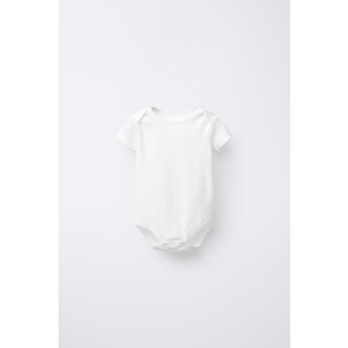 THREE-PACK OF SHORT SLEEVE BODYSUITS - White | ZARA United States
