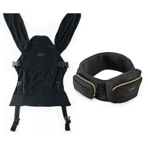 Tushbaby 2-in-1 Combo Carrier-Gold and Black-2pk