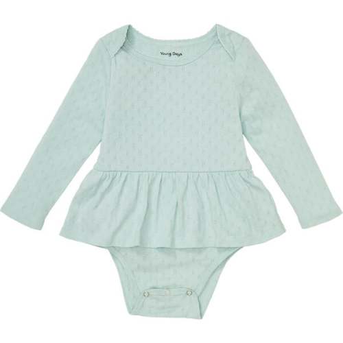 Claysburg Onesie With Ruffled Skirt, Sky Gray - Young Days | Maisonette