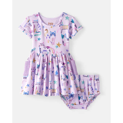 Whiskers & Wags Patch Pocket Dress with Bloomer