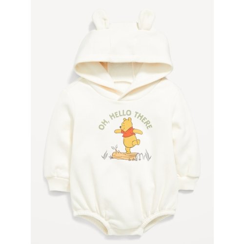 Disney© Hooded Winnie the Pooh Fleece One-Piece Romper for Baby