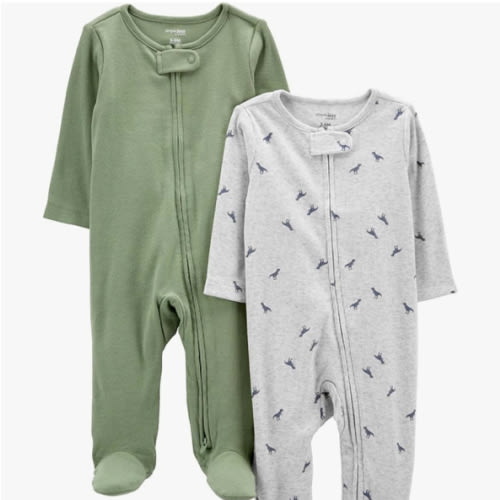 Simple Joys by Carter's baby-boys 2-pack 2-way Zip Textured Sleep and Play