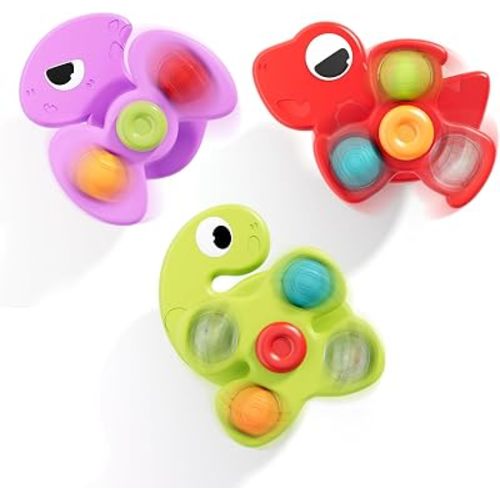 ALASOU Suction Cup Spinner Airplane Travel Toys for 2 Year Old Boy Girl