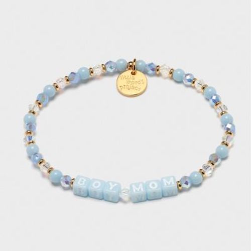 Little Words Project Boy Mom Charm Bracelet - Blue