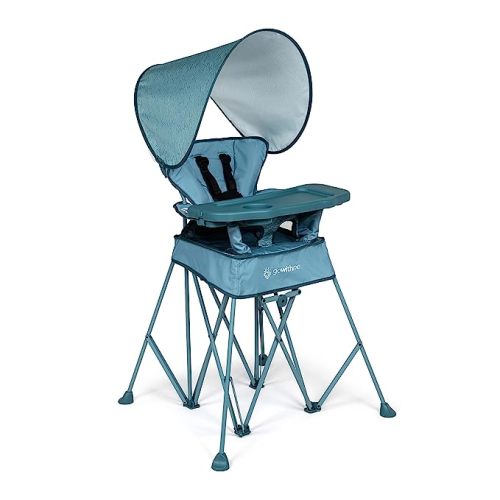 Baby Delight Go with Me Uplift Deluxe Portable High Chair, Blue Wave