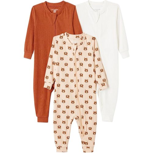 Amazon Essentials Unisex Babies' Ribbed Footless Pajamas