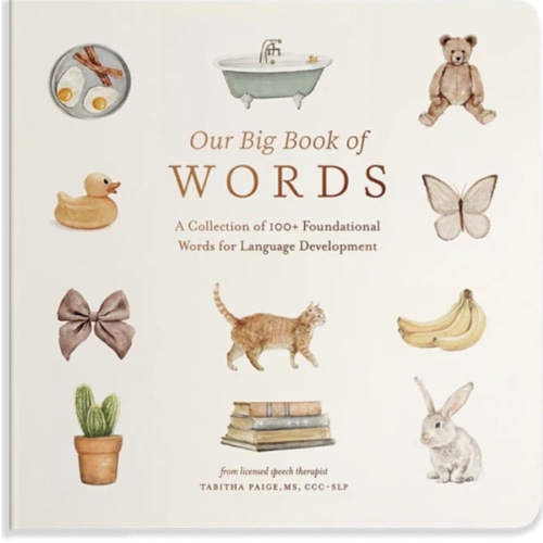 Our Big Book of First Words: A Collection of 100+ Foundational Words for Language Development (Tabitha Paige Children's Book Series)