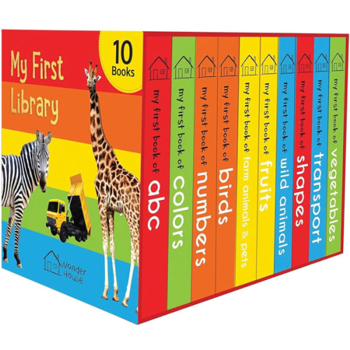 My First Library: Boxset of 10 Board Books for Kids
