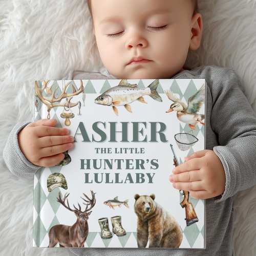 Personalized Duck Hunter Lullaby Book, Custom Storybook With Name For Toddlers, Baby Keepsake Gift, Baby Shower Present for Boy