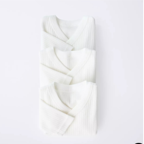 0-6 MONTHS/ THREE-PACK OF LONG-SLEEVE BODYSUITS WITH KIMONO COLLAR - Oyster-white | ZARA United States