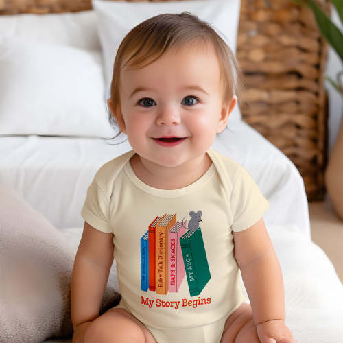 My Story Begins Baby Bodysuit – The Library Store