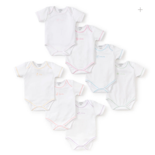 Days of the Week Girls Bodysuit Set