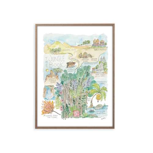 Jungle Book Story Map Print